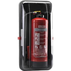 Schutzhaube f. 6kg Feuerlöscher m. zwei Spannverschlüsse u. Griffrillen