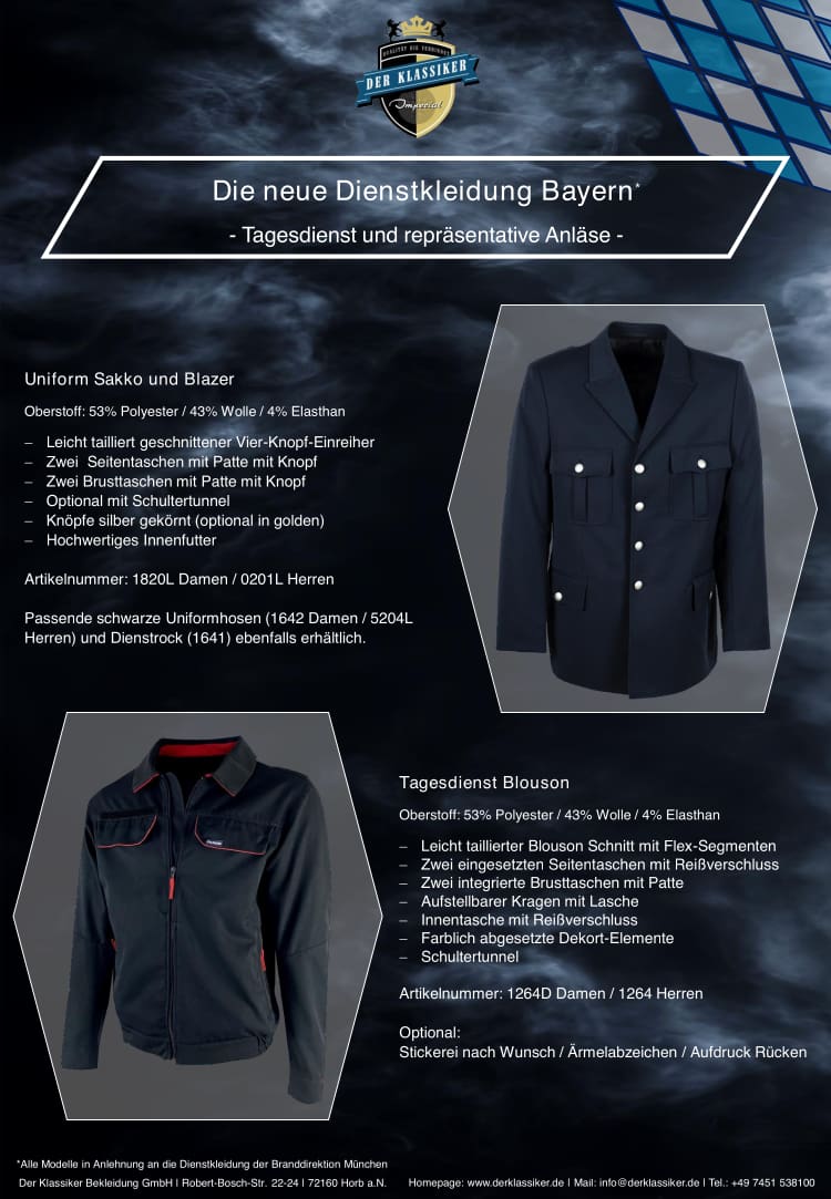 Flyer Dienstkleidung Bayern